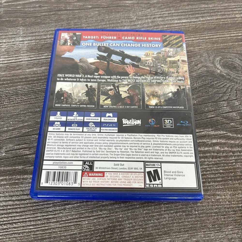 Sniper Elite 4 – PlayStation 4 – No Manual - Limited Edition